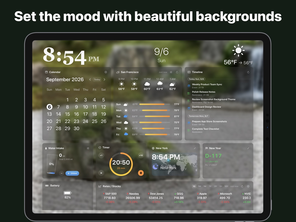 Dashboard Zen Garden Theme Preview